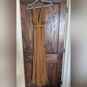 saved by the Dress bohemian burnt orange dress
